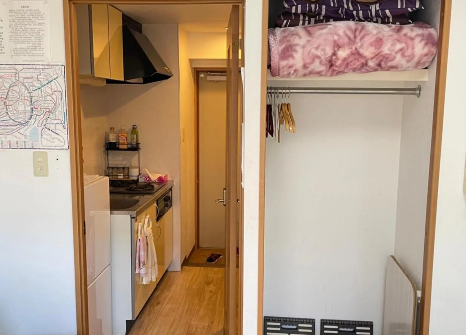 桜宿28 Square Meter King Size Bed With Sofa Bed, Garden Room Tokyo Apartment